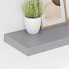 vidaXL Estante flotante de pared MDF gris 50x23x3,8 cm