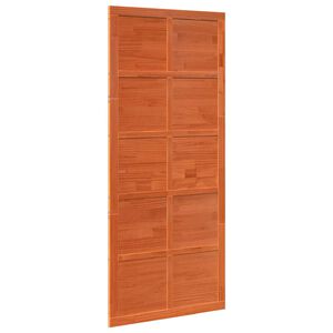 vidaXL Puerta Corrediza Marr&oacute;n cera 100 x 2,5 x 208 cm
