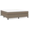 vidaXL Estructura de cama con somier tela gris taupe 180x200 cm