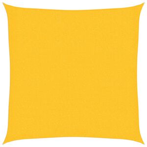 vidaXL Toldo de vela amarillo HDPE 160 g/m&sup2; 2x2 m