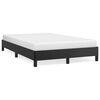 vidaXL Estructura de cama sin colch&oacute;n cuero sint&eacute;tico negro 120x190 cm