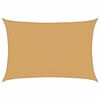 vidaXL Toldo de vela rectangular HDPE arena 160 g/m&sup2; 3,5x5 m