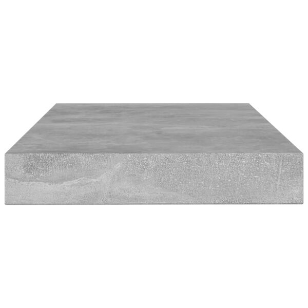 vidaXL Estante para estanter&iacute;a 4 uds madera gris hormig&oacute;n 100x10x1,5cm