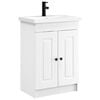 vidaXL Juego de muebles de ba&ntilde;o Blanco 56 x 37,5 x 81 cm