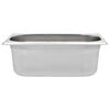 vidaXL Bandejas Gastronorm 8 unidades GN 1/4 100 mm acero inoxidable