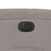 vidaXL Sill&oacute;n reclinable el&eacute;ctrico tela gris taup&eacute;