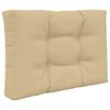 vidaXL Coj&iacute;n para sof&aacute; de exterior 2 pcs Beige Poli&eacute;ster