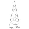 vidaXL &Aacute;rbol de Navidad para decoraci&oacute;n metal negro 150 cm