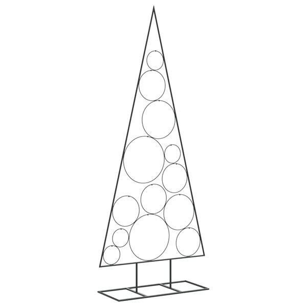 vidaXL &Aacute;rbol de Navidad para decoraci&oacute;n metal negro 150 cm