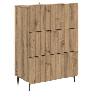 vidaXL Cajonera Roble Artesanal 66 x 34,5 x 92 cm Madera de Ingenier&iacute;a
