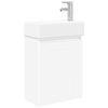 vidaXL M&oacute;dulo de ba&ntilde;o con grifer&iacute;a Blanco 45,5 x 25,5 x 84 cm
