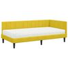 vidaXL Estructura de Cama Esquina con Colch&oacute;n 2 pcs Amarillo