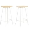 vidaXL Taburetes de cocina 2 unidades madera maciza de mango