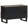 vidaXL Mueble de TV madera maciza de mango negro 70x33x46 cm