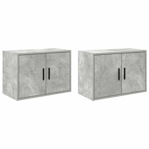 vidaXL Armarios de pared 2 uds para garaje madera de ingenier&iacute;a