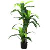 vidaXL &Aacute;rbol dracaena artificial 36 hojas 120 cm verde