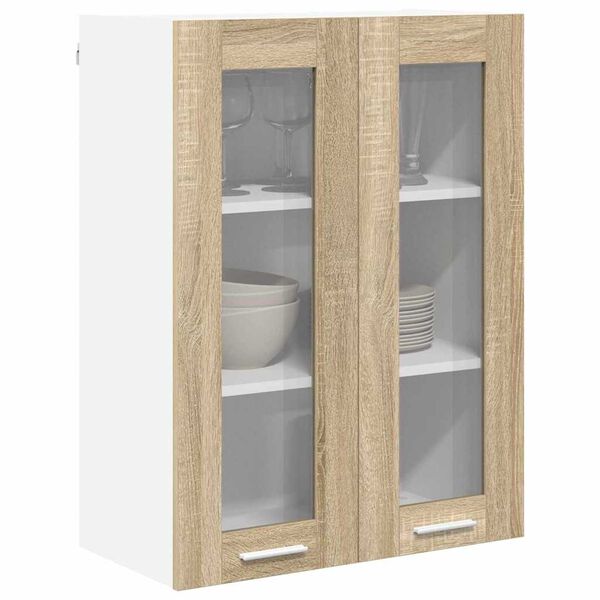 vidaXL Mueble colgante con almacenamiento Roble Sonoma 60 x 31 x 80 cm