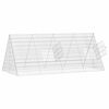 vidaXL Jaula para pollos Plateado 215 x 100 x 85 cm Acero Galvanizado