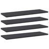 vidaXL Estantes para estanter&iacute;a 4 uds contrachapada gris 60x20x1,5 cm