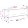 vidaXL Gabinete de TV Madera Vieja 100x33x41cm
