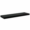 vidaXL Estantes flotantes pared 4 uds negro brillo MDF 80x23,5x3,8 cm