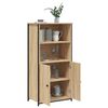 vidaXL Aparador alto madera contrachapada roble Sonoma 62x36x121,5 cm