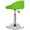 vidaXL Sillas de comedor giratorias 2 unidades cuero sint&eacute;tico verde