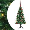 vidaXL &Aacute;rbol de Navidad Artificial de Esquina Verde 120 cm PVC y Metal
