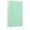 vidaXL Armario de acero verde menta 90x50x180 cm