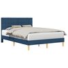 vidaXL Estructura de cama con cabecera Azul 140 x 190 cm Tela