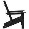 vidaXL Silla Adirondack Plegable Negro 74.5 x 80.5 x 90cm HDPE