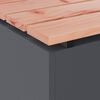 vidaXL Banco de jard&iacute;n Antracita 100 x 40 x 43 cm Acero