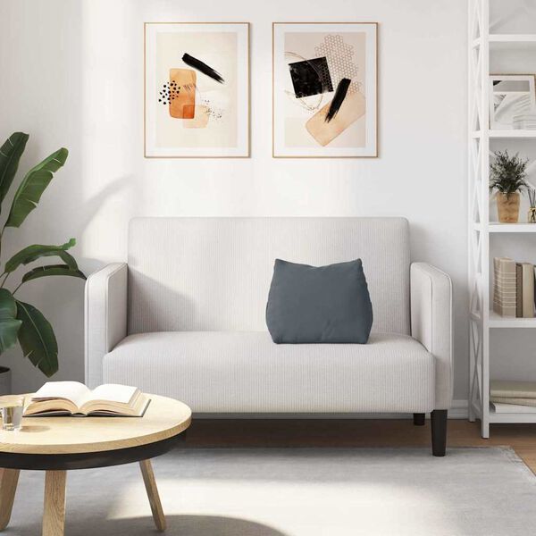 vidaXL Coj&iacute;n de Espalda Gris oscuro 45 x 20 x 35 cm Tela de pana