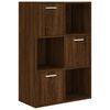 vidaXL Mueble de almacenaje marr&oacute;n roble 60x29,5x90 cm