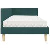 vidaXL Estructura de Cama Esquina con Colch&oacute;n Otro 2 pcs Verde tela