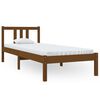 vidaXL Estructura cama sin colch&oacute;n madera maciza marr&oacute;n miel 75x190 cm