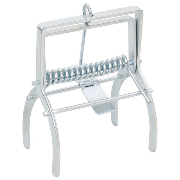 vidaXL Trampas para topos 4 unidades acero galvanizado plateado