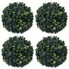 vidaXL Bolas de boj artificial 4 unidades 12 cm