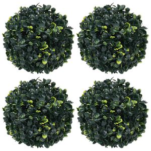 vidaXL Bolas de boj artificial 4 unidades 12 cm