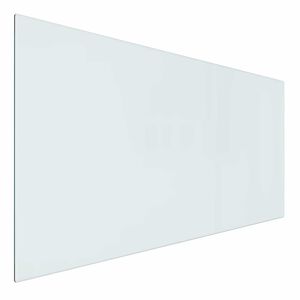 vidaXL Placa de vidrio para chimenea Transparente 100 x 50 cm Cristal