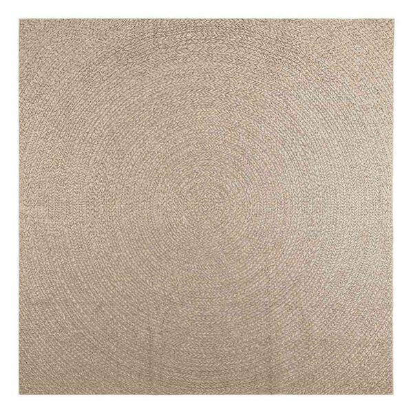 vidaXL Alfombra ZIZUR aspecto yute interior/exterior beige 240x240 cm