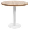 vidaXL Mesa de bistr&oacute; MDF marr&oacute;n claro 80 cm