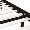 vidaXL Estructura de cama doble sin colchón madera maciza negro