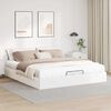 vidaXL Estructura de cama otomana sin colch&oacute;n blanco 200x200cm