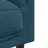 vidaXL Sill&oacute;n con coj&iacute;n terciopelo azul