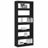 vidaXL Librer&iacute;a Roble Negro 80 x 30 x 198 cm Madera de ingenier&iacute;a