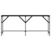 vidaXL Mesa consola madera de ingenier&iacute;a negra 180x29x75 cm