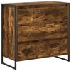 vidaXL Vitrina Roble Ahumado 79 x 36 x 75.5 cm Madera de ingenier&iacute;a
