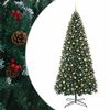 vidaXL &Aacute;rbol de Navidad artificial articulado con bolas de Navidad