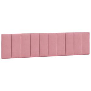 vidaXL Cabecero de cama acolchado Hanko terciopelo rosa 200 cm